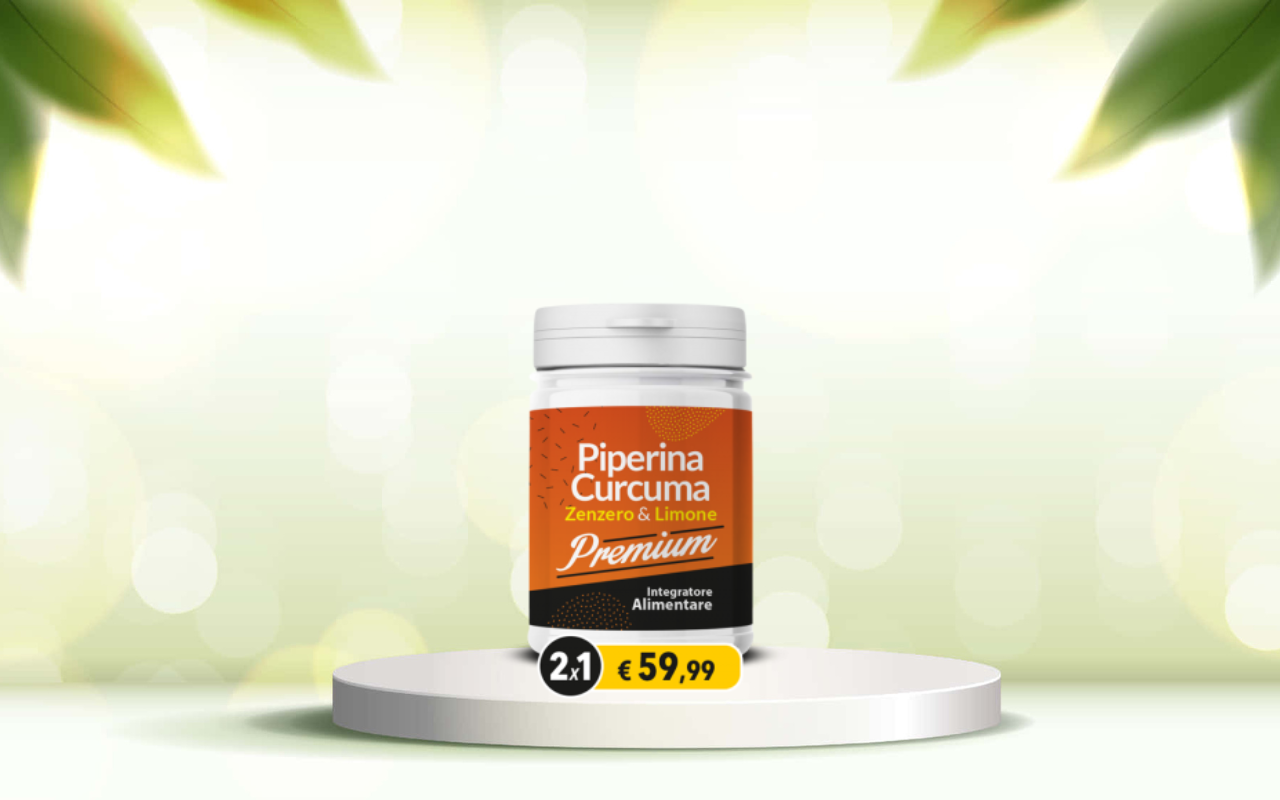 Scopri come depurarti e dimagrire: prova Piperina e Curcuma Premium ora